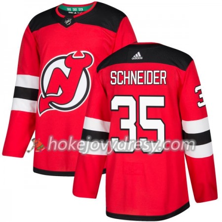 Pánské Hokejový Dres New Jersey Devils Cory Schneider 35 Červená 2017-2018 Adidas Authentic